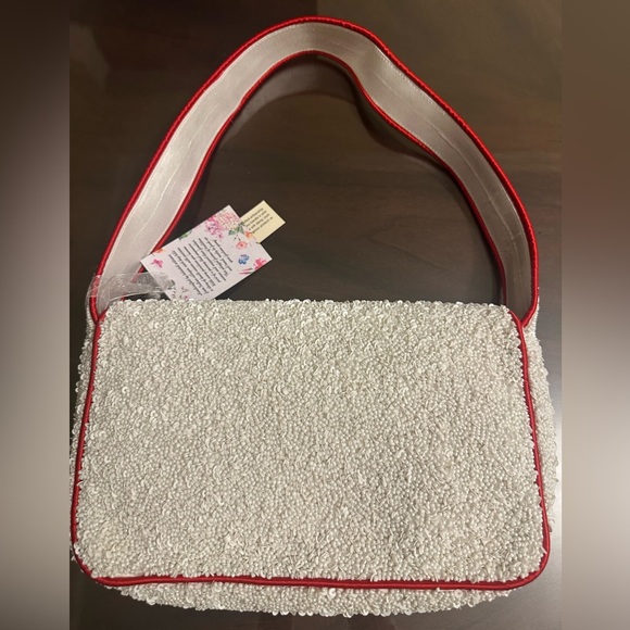 *Viral *Hard to Find *Sold out Everywhere beaded Tomato Design Shoulder Bag - Picture 2 of 5